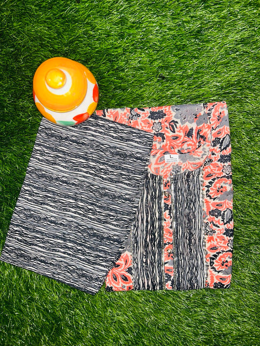 Printed Cotton Kurti Set with Matching Pants